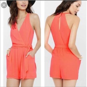 Express Neon Pink Romper. Like new. 00.